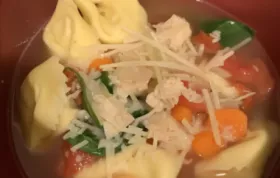 Quick Tortellini Rotisserie Chicken Soup