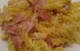 Quick Ziti with Swiss Cheese and Ham