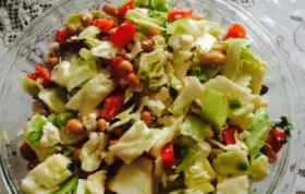 Red Bean Salad with Feta and Peppers