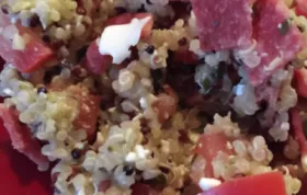 Refreshing and healthy Quinoa Greek Inspired Salad recipe