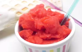 Refreshing and Nutritious Homemade Strawberry Sherbet