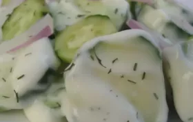 Refreshing and Tangy Cucumber Salad