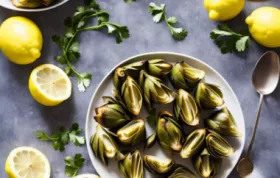 Refreshing and Tangy Lemon and Mustard Dipping Sauce for Artichokes