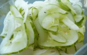 Refreshing and Tangy Mom's Cucumbers Recipe