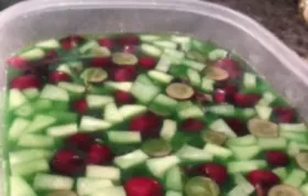 Refreshing Lime Fruit Salad in a Mold
