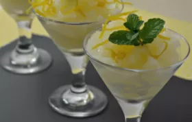 Refreshing Meyer Lemon Sorbet Recipe
