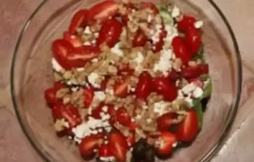 Refreshing Tomato and Strawberry Salad