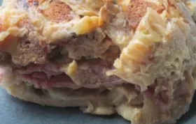 Reuben Pierogie Casserole