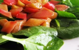 Rhubarb-Spinach Salad