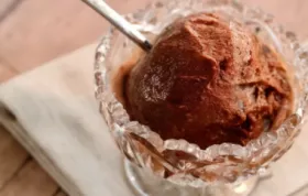 Rich and Velvety Homemade Chocolate Sorbet