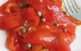 Roasted Bell Peppers with Simple Vinaigrette