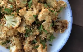 Roasted Cauliflower with Tahini and Sriracha