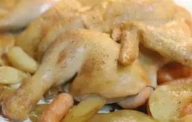 Roasted Spatchcocked Chicken with Crispy Potatoes