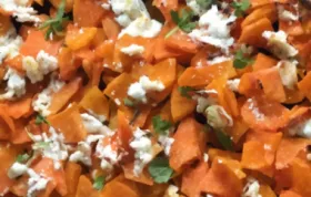 Roasted Squash and Sweet Potatoes with Goat Cheese