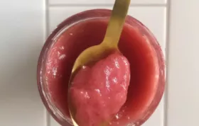 Rosy Strawberry Rhubarb Applesauce