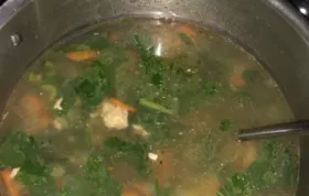 Salmon Turnip Greens Soup