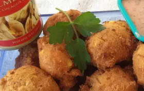 Satisfy your seafood craving with Jimmy's Clam and Corn Fritters