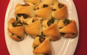 Sausage and Feta Crescent Roll Christmas Tree - A Festive Holiday Appetizer