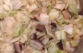 Savor the flavors of cabbage and portobello mushrooms in this delicious stir fry