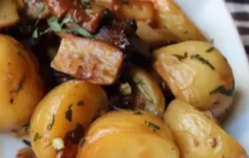 Savory and hearty roasted wild mushrooms and potatoes