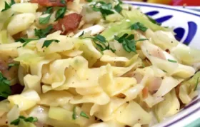 Savory Fried Cabbage with Bacon, Onion, and Garlic