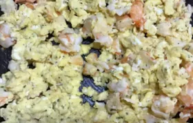 Scrambled Eggs and Shrimp