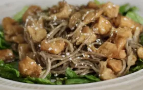 Sesame Chicken and Soba Noodles