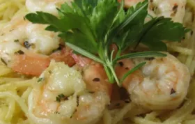 Shrimp-Spaghetti with Crumbs