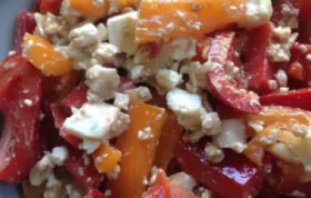 Simple and Delicious Red Bell Pepper and Feta Salad Recipe