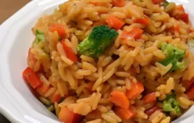 Simple and Flavorful Yellow Rice with Vegetables