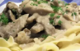 Slow Cooker Beef Stroganoff Recipe