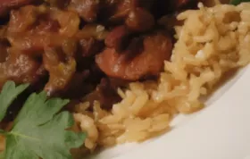 Slow Cooker Creole Black Beans and Sausage