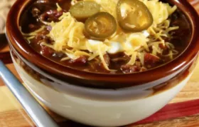 Smoky Beef and Bacon Chili Recipe