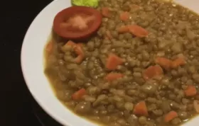 Spiced Farro and Lentil Stew with Indian Flavors
