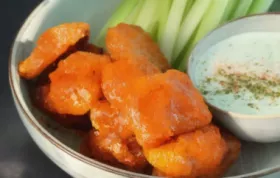 Spicy and flavorful buffalo tempeh tenders