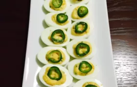 Spicy and flavorful deviled eggs with a twist