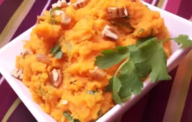 Spicy and flavorful mashed sweet potatoes with a kick of jalapeno and freshness of cilantro.