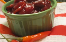 Spicy and Tangy Cranberry Ginger Chutney Recipe