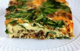 Spinach Sausage and Egg Casserole