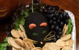 Spooky and Delicious Dead Man's Cheese Ball