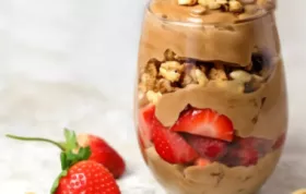 Start your day with a delicious and energizing mocha-flavored breakfast yogurt