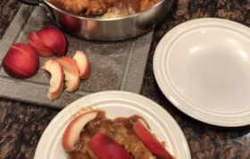 Sticky Orange Chicken with Nectarines