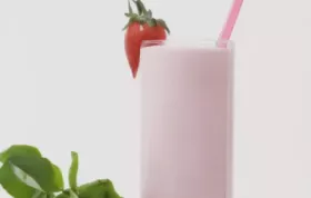 Strawberry-Basil Milkshake