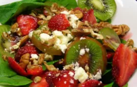 Strawberry-Kiwi-and-Spinach Salad