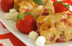 Strawberry Marshmallow Blondies