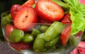 Strawberry Snap Pea Salad