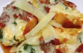 Stuffed Shells with Spinach Ricotta and Cottage Cheese