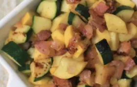 Summer Squash Saute with Bacon