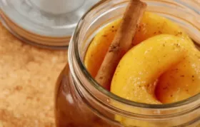Sweet and tangy pickled peaches recipe