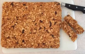 Sweet and Tart Vegan Granola Bar